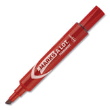 Avery® MARKS A LOT Regular Desk-Style Permanent Marker, Broad Chisel Tip, Red, Dozen (7887) (AVE07887) Box of 12