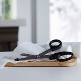 McKesson Medicut™ Trauma Shears Black 5-1/2 Inch Length Medical Grade Stainless Steel Finger Ring Handle Blunt Tip / Blunt Tip (1089418_EA) 1/EA