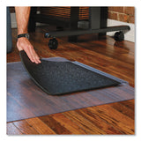 ES Robbins® Sit or Stand Mat for Carpet or Hard Floors, 36 x 53 with Lip, Clear/Black (ESR184612) Each