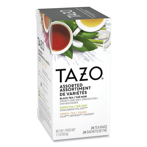 Tazo® Assorted Tea Bags, Three Each Flavor, 24/Box (TZO153966)