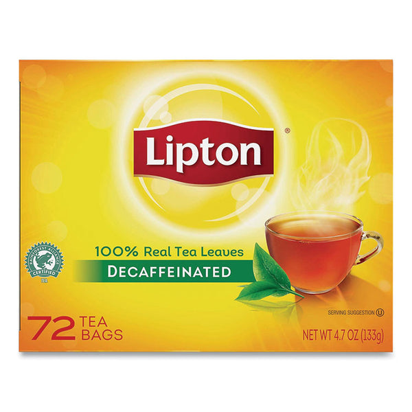 Lipton® Tea Bags, Decaffeinated, 72/Box (LIP290)