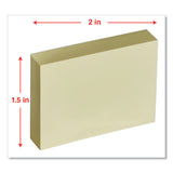 Universal® Self-Stick Note Pads, 1.5" x 2", Assorted Pastel Colors, 100 Sheets/Pad, 12 Pads/Pack (UNV35663) Pack of 12