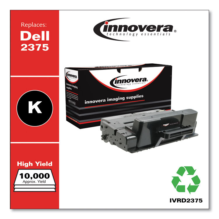 Innovera® Remanufactured Black Toner, Replacement for 593-BBBJ, 10,000 Page-Yield (IVRD2375) Each