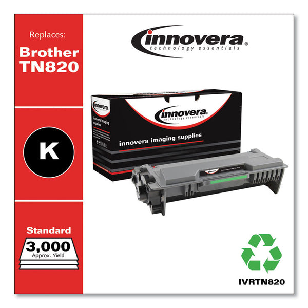 Innovera® Remanufactured Black Toner, Replacement for TN820, 3,000 Page-Yield (IVRTN820) Each