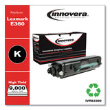 Innovera® Remanufactured Black Toner, Replacement for E360H21A, 9,000 Page-Yield (IVR83360) Each