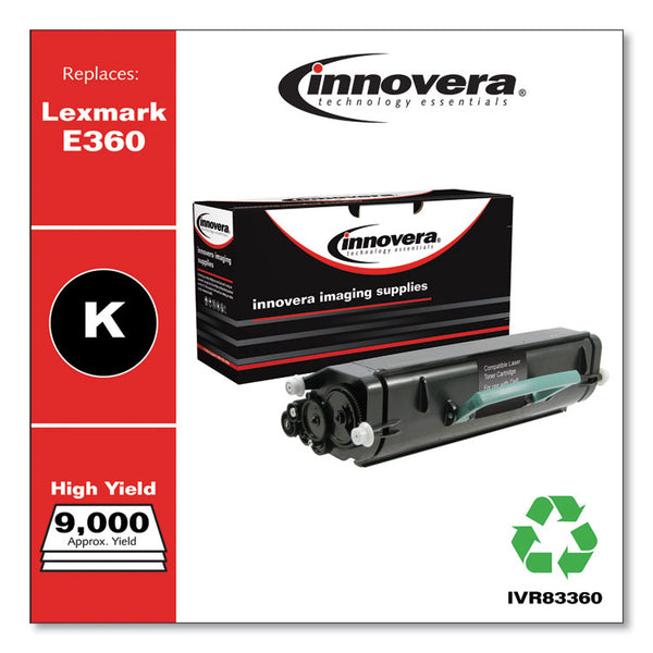 Innovera® Remanufactured Black Toner, Replacement for E360H21A, 9,000 Page-Yield (IVR83360) Each