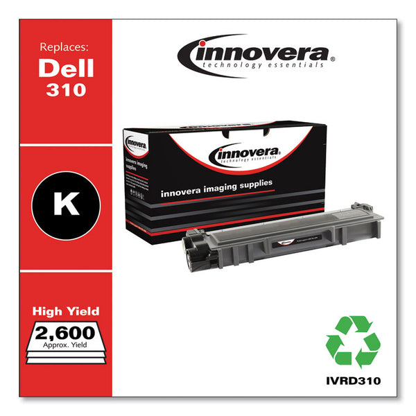 Innovera® Remanufactured Black High-Yield Toner, Replacement for 593-BBKC, 2,600 Page-Yield (IVRD310) Each