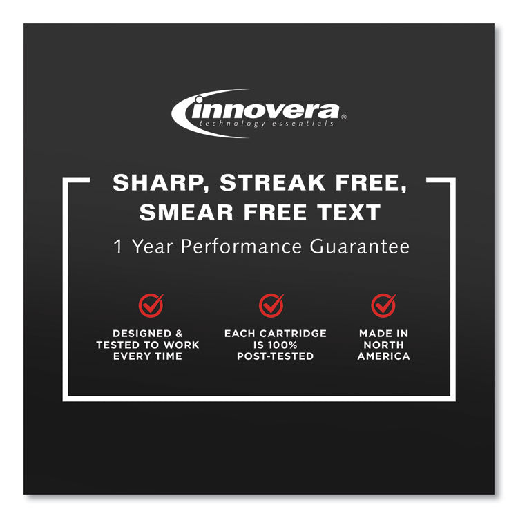 Innovera® Remanufactured Black High-Yield Ink, Replacement for 952XL (F6U19AN), 2,000 Page-Yield (IVR952BXL) Each