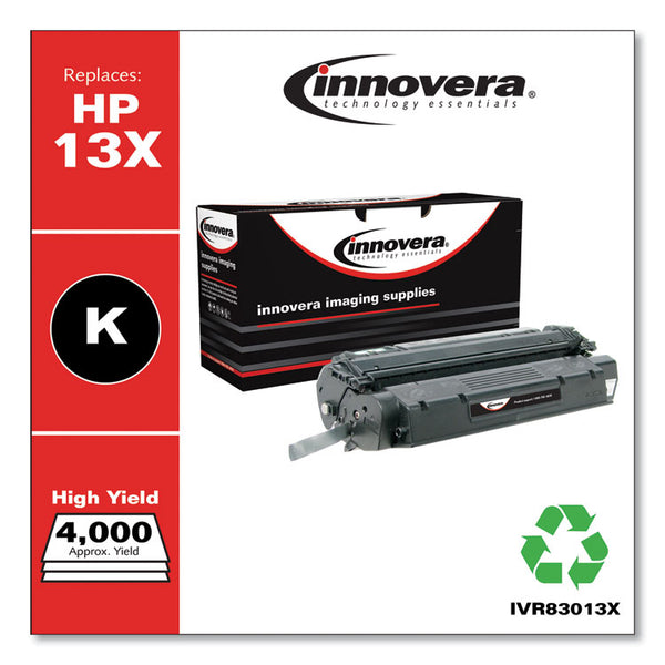 Innovera® Remanufactured Black High-Yield Toner, Replacement for 13X (Q2613X), 4,000 Page-Yield (IVR83013X) Each