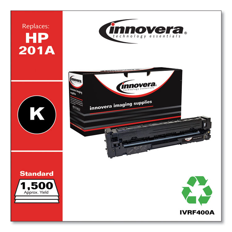 Innovera® Remanufactured Black Toner, Replacement for 201A (CF400A), 1,500 Page-Yield (IVRF400A) Each