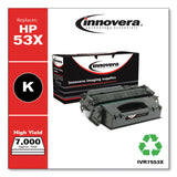 Innovera® Remanufactured Black High-Yield Toner, Replacement for 53X (Q7553X), 7,000 Page-Yield (IVR7553X) Each