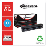 Innovera® Remanufactured Cyan Toner, Replacement for 201A (CF401A), 1,400 Page-Yield (IVRF401A) Each