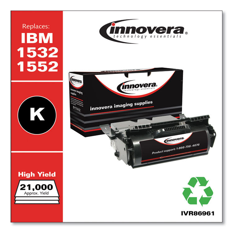 Innovera® Remanufactured Black High-Yield Toner, Replacement for 75P6960, 21,000 Page-Yield (IVR86961) Each