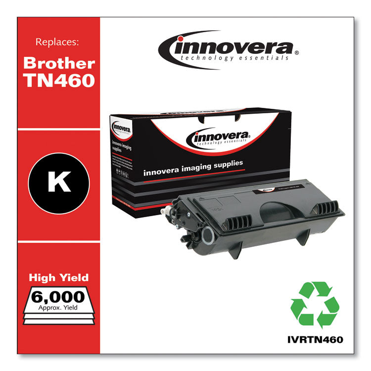 Innovera® Remanufactured Black High-Yield Toner, Replacement for TN460, 6,000 Page-Yield (IVRTN460) Each