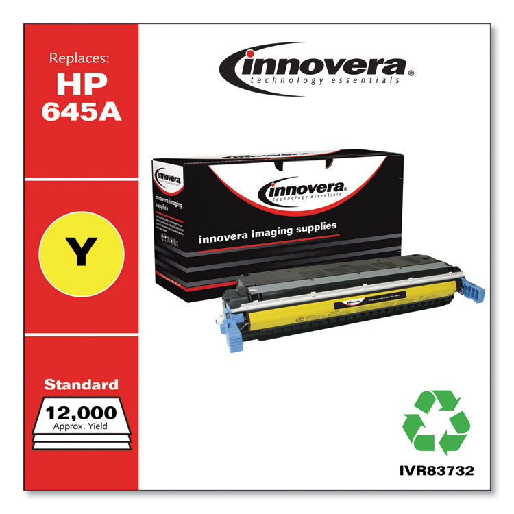 Innovera® Remanufactured Yellow Toner, Replacement for 645A (C9732A), 12,000 Page-Yield, Ships in 1-3 Business Days (IVR83732) Each