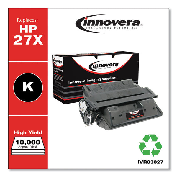 Innovera® Remanufactured Black High-Yield Toner, Replacement for 27X (C4127X), 10,000 Page-Yield (IVR83027) Each