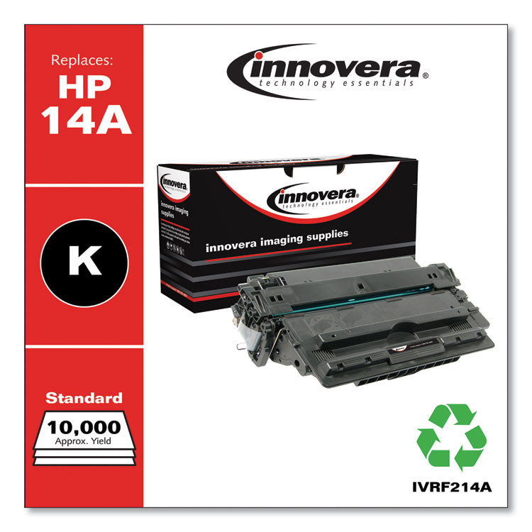 Innovera® Remanufactured Black Toner, Replacement for 14A (CF214A), 10,000 Page-Yield (IVRF214A) Each