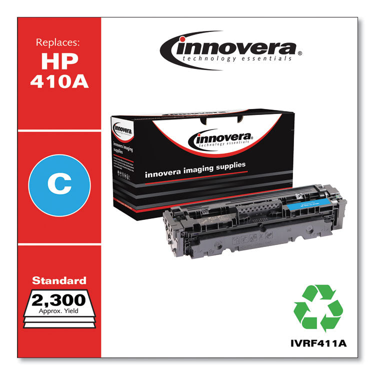 Innovera® Remanufactured Cyan Toner, Replacement for 410A (CF411A), 2,300 Page-Yield (IVRF411A) Each