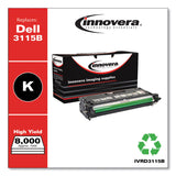 Innovera® Remanufactured Black High-Yield Toner, Replacement for 310-8395, 8,000 Page-Yield (IVRD3115B) Each