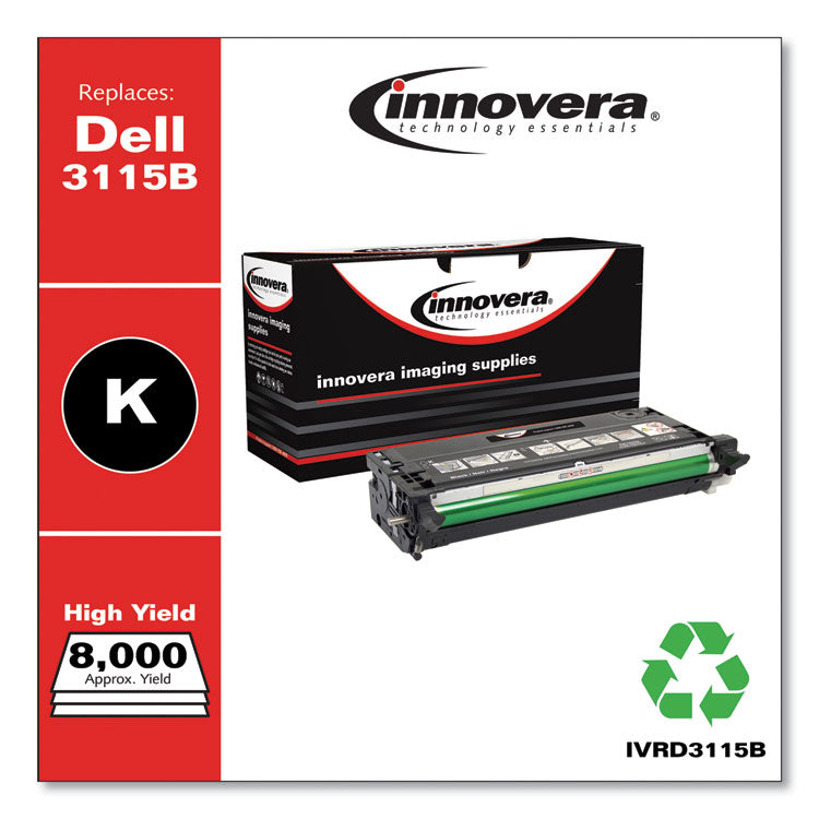 Innovera® Remanufactured Black High-Yield Toner, Replacement for 310-8395, 8,000 Page-Yield (IVRD3115B) Each