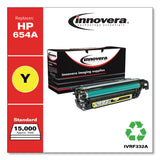 Innovera® Remanufactured Yellow Toner, Replacement for 654A (CF332A), 15,000 Page-Yield, Ships in 1-3 Business Days (IVRF332A) Each