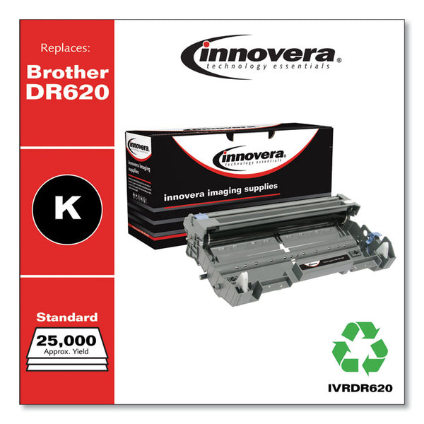 Innovera® Remanufactured Black Drum Unit, Replacement for DR620, 25,000 Page-Yield (IVRDR620)