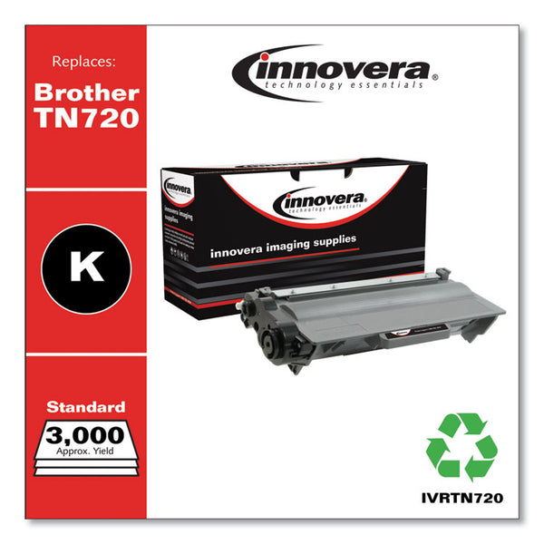 Innovera® Remanufactured Black Toner, Replacement for TN720, 3,000 Page-Yield (IVRTN720) Each