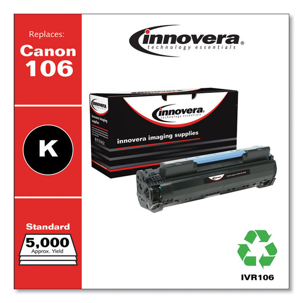 Innovera® Remanufactured Black Toner, Replacement for 106 (0264B001), 5,000 Page-Yield (IVR106) Each