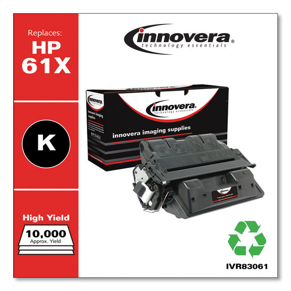 Innovera® Remanufactured Black High-Yield Toner, Replacement for 61X (C8061X), 10,000 Page-Yield (IVR83061) Each