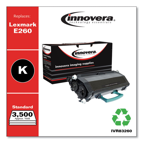 Innovera® Remanufactured Black Toner, Replacement for E260A21A, 3,500 Page-Yield (IVR83260) Each