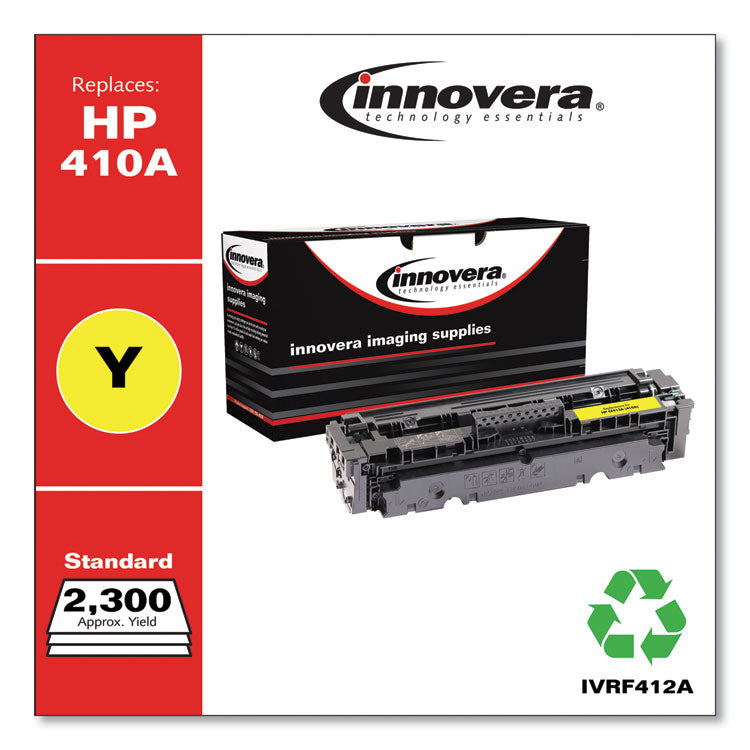 Innovera® Remanufactured Yellow Toner, Replacement for 410A (CF412A), 2,300 Page-Yield (IVRF412A) Each