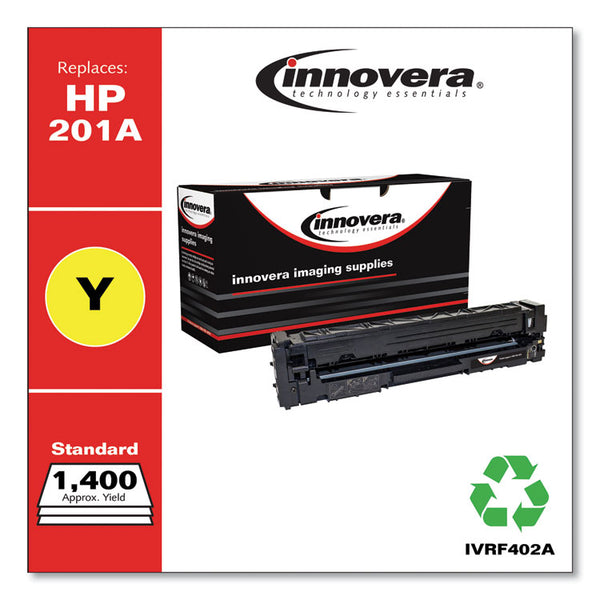 Innovera® Remanufactured Yellow Toner, Replacement for 201A (CF402A), 1,400 Page-Yield (IVRF402A) Each