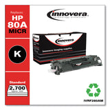 Innovera® Remanufactured Black MICR Toner, Replacement for 80AM (CF280AM), 2,700 Page-Yield (IVRF280AM) Each