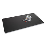 Artistic® Rhinolin II Desk Pad with Antimicrobial Protection, 36 x 20, Black (AOPLT612MS)