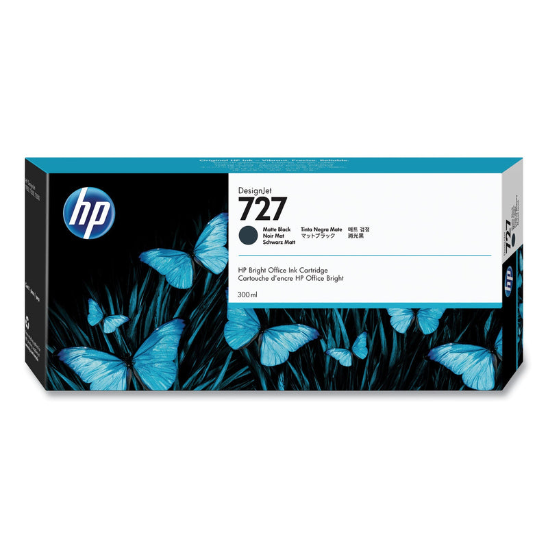 HP HP 727, (C1Q12A) Matte Black Original Ink Cartridge (HEWC1Q12A) Each