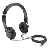Kensington® Hi-Fi Headphones, 6 ft Cord, Black (KMWK97600WW) Each