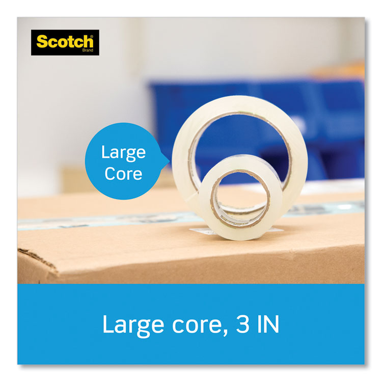 Scotch® 3850 Heavy-Duty Packaging Tape with Dispenser, 3" Core, 1.88" x 54.6 yds, Clear, 1/Roll (MMM3850RD)