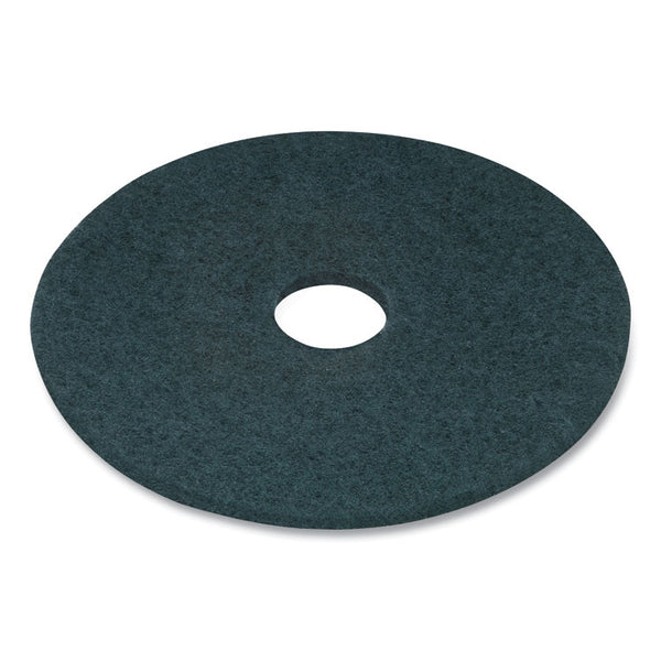 Coastwide Professional™ Cleaning Floor Pads, 17" Diameter, Blue, 5/Carton (CWZ663597)