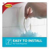 Command™ Medium Bath Hooks Value Pack, Plastic, White, 3 lb Capacity, 6 Hooks and 6 Strips (MMMBATH186ES) Each
