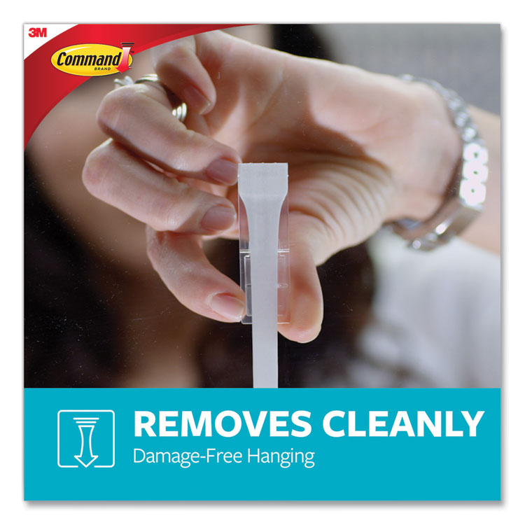 Command™ Medium Bath Hooks Value Pack, Plastic, White, 3 lb Capacity, 6 Hooks and 6 Strips (MMMBATH186ES) Each