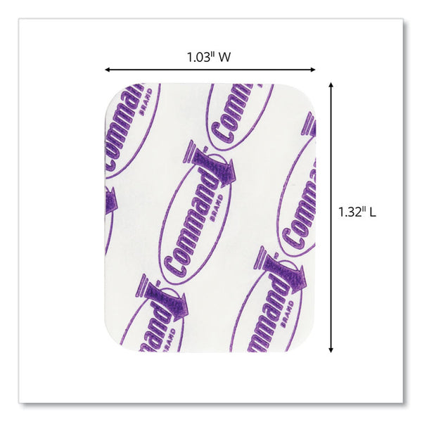 Command™ Adjustables Repositionable Mini Refill Strips, Holds up to 0.5 lb, 1.03 x 1.32, White, 18 Strips (MMM1782018ES)