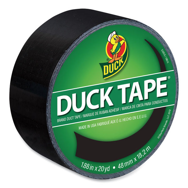 Duck® Colored Duct Tape, 3" Core, 1.88" x 20 yds, Black (DUC1265013) 1 Roll