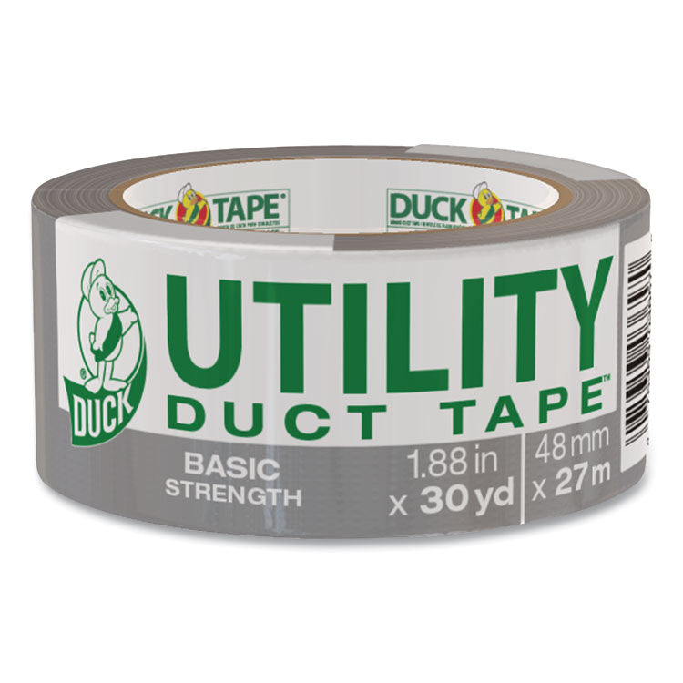 Duck® Basic Strength Duct Tape, 3" Core, 1.88" x 30 yds, Silver (DUC1154019) 1 Roll