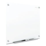 Quartet® Brilliance Glass Dry-Erase Boards, 96 x 48, White Surface (QRTG29648W)