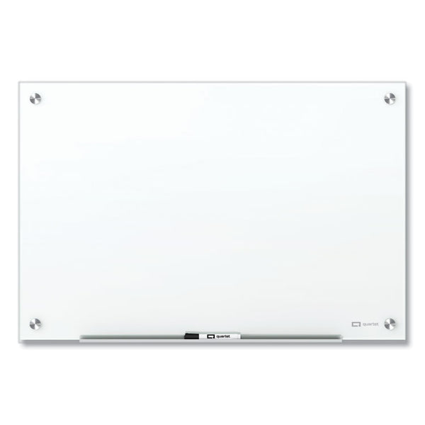 Quartet® Brilliance Glass Dry-Erase Boards, 48 x 48, White Surface (QRTG24848W)