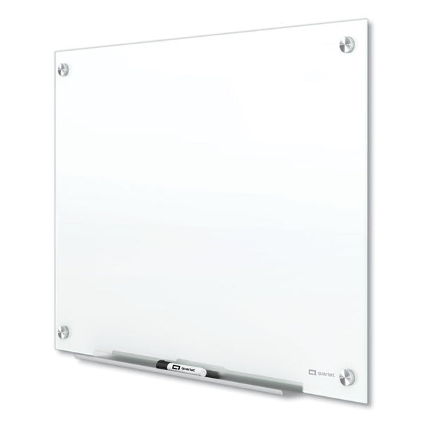 Quartet® Brilliance Glass Dry-Erase Boards, 48 x 48, White Surface (QRTG24848W)