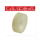 Universal® Invisible Tape, 1" Core, 0.75" x 83.33 ft, Clear, 6/Pack (UNV83410) Pack of 6