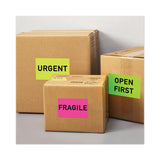 Avery® High-Visibility Permanent Laser ID Labels, 5.5 x 8.5, Neon Green, 200/Box (AVE5952)