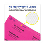 Avery® High-Visibility Permanent Laser ID Labels, 1 x 2.63, Asst. Neon, 450/Pack (AVE5979)