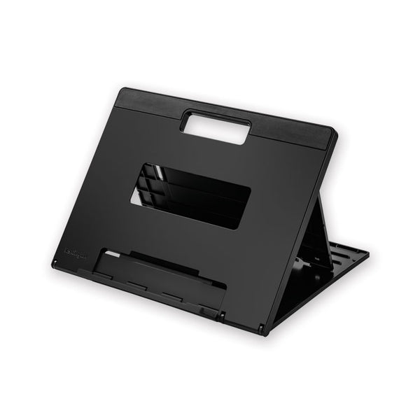 Kensington® SmartFit Easy Riser Laptop Cooling Stand, 13" x 9.5" x 0.8" to 7.1", Black, Supports 8 lbs (KMW50422) Each